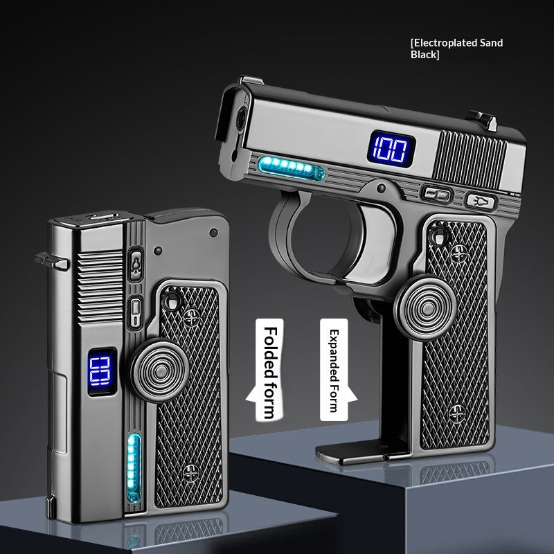 Dual-Power Rotary Spinning Lighter Gas And Electric Options