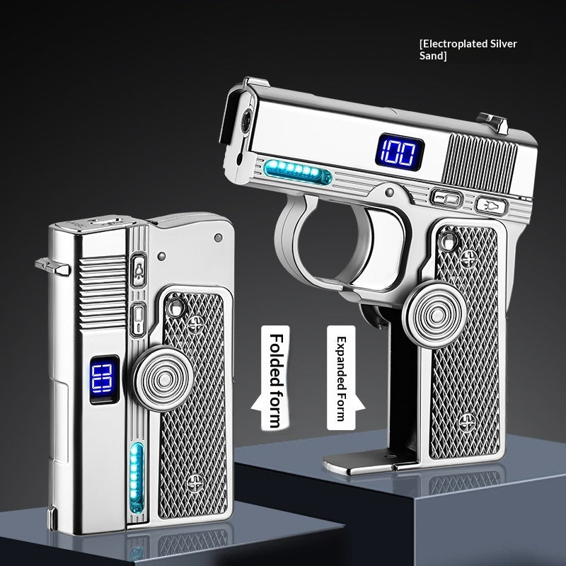 Dual-Power Rotary Spinning Lighter Gas And Electric Options