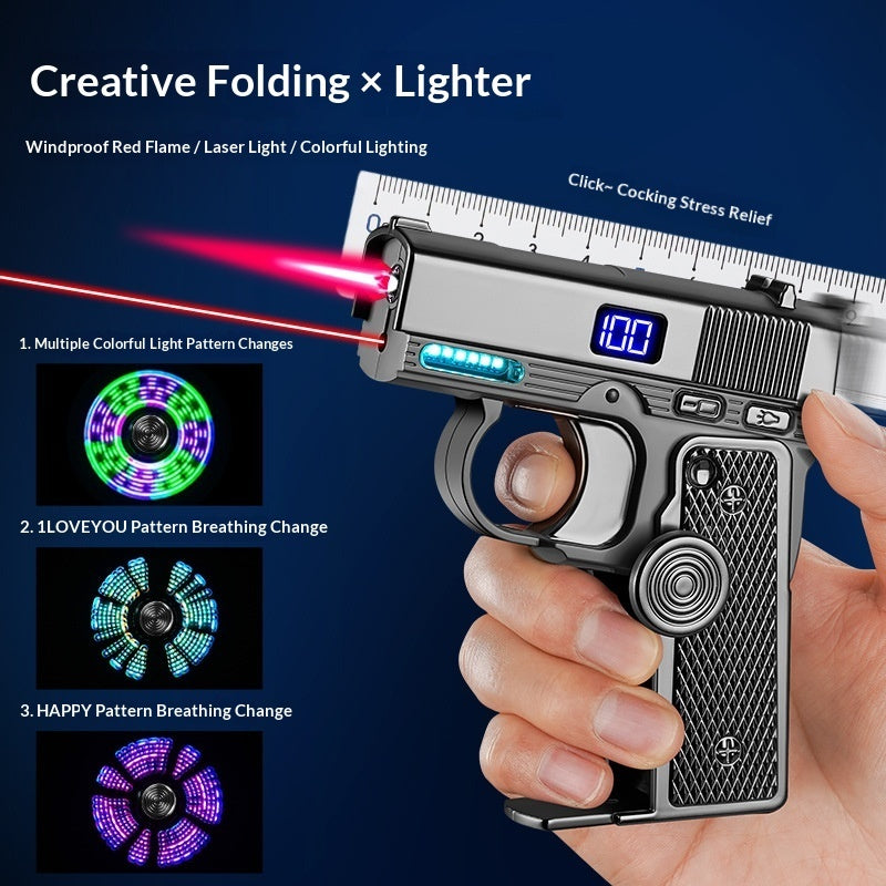 Dual-Power Rotary Spinning Lighter Gas And Electric Options